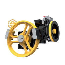 ĐỘNG CƠ MÁY KÉO TẢI CABIN THANG MÁY SICOR MK-SH130G-630-1.3