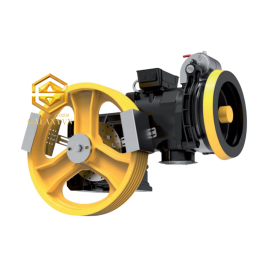 Động cơ Sicor 800kg 1:1, máy kéo thang máy, Sicor MK-SH140-750-800-1.5, Galaxy VN