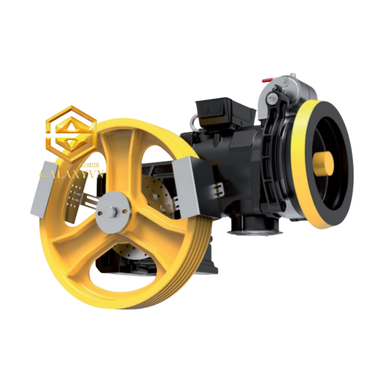 Động cơ Sicor 800kg 1:1, máy kéo thang máy, Sicor MK-SH140-750-800-1.5, Galaxy VN